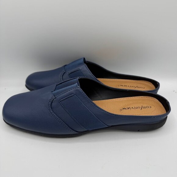 Comfortview Women's Sarah Slip on Mule Navy Size 9.5 - Picture 1 of 5
